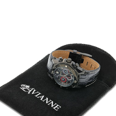 Avianne&Co Octavian Collection Men's PVD Plated Steel Watch